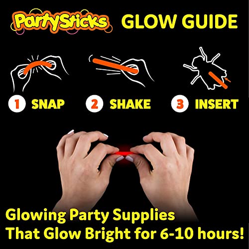 Glow Critters 50-Pack Glow-in-the-Dark Bug Toys & Glow Sticks – Party Favors & Easter Egg Fillers