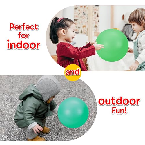 Glow in the Dark Gertie Handball by Small World Toys – 9-Inch Inflatable Sensory Ball for Toddlers Ages 3+