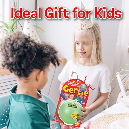 Glow in the Dark Gertie Handball by Small World Toys – 9-Inch Inflatable Sensory Ball for Toddlers Ages 3+