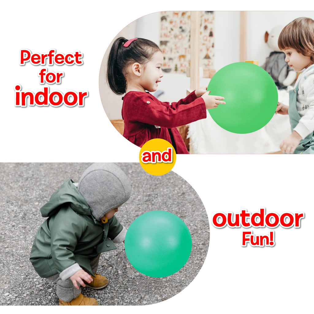 Glow in the Dark Gertie Handball by Small World Toys – 9-Inch Inflatable Sensory Ball for Toddlers Ages 3+
