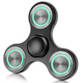 Glow-in-the-Dark Metal Fidget Spinner - Silent, Durable, 3-8 Min Spin Time - Stress Relief Desk Toy
