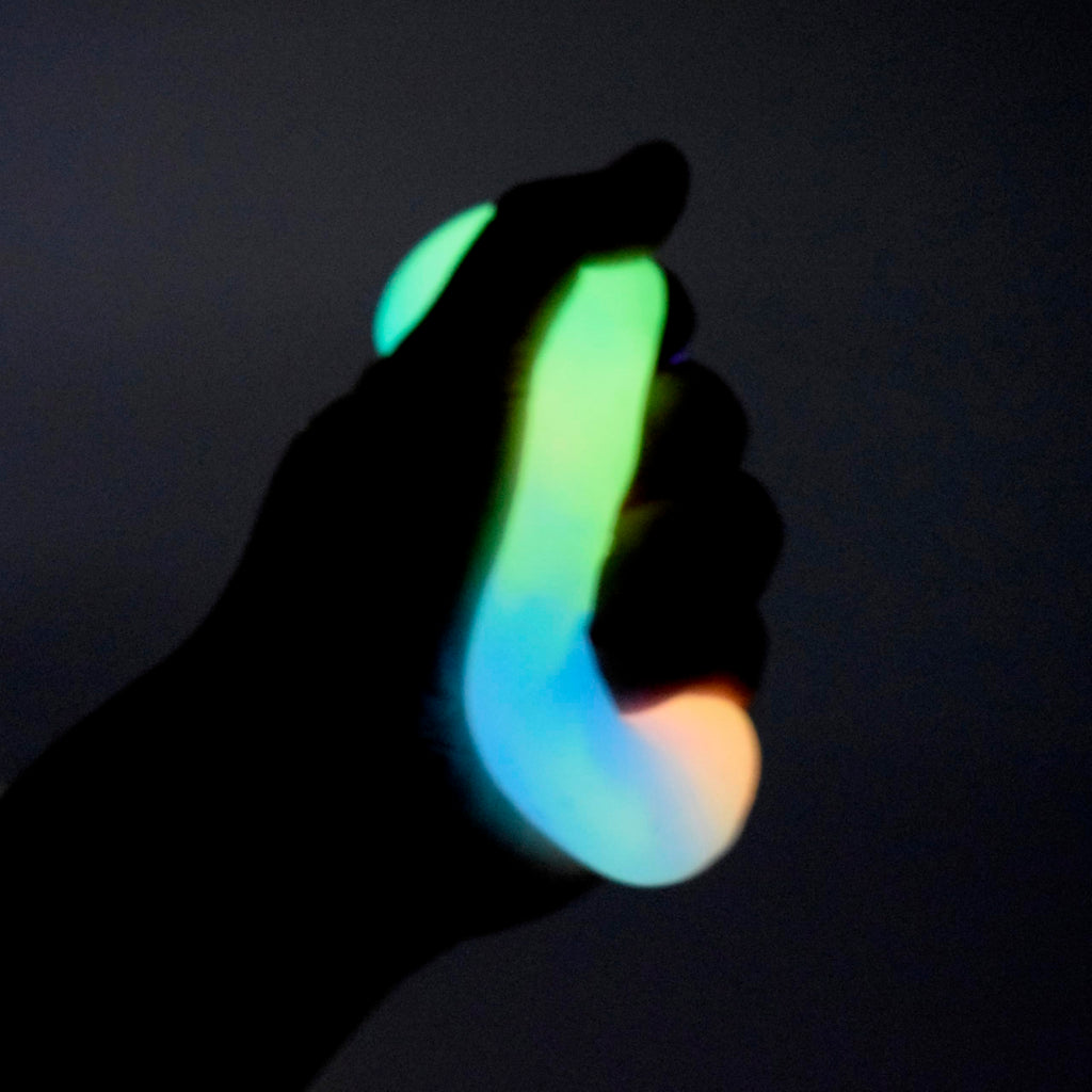 Glow in the Dark Slime Kit 12 Pcs – Neon Colors, Non-Sticky, Mess-Free with Rabbit Charms for Kids