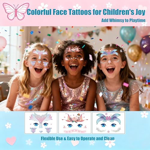 GO2HEJING 278-Piece Ocean Charm Bracelet Making Kit for Girls 8-12 – Includes Necklace, Ear Cuff, Temporary Tattoos, and Mermaid Craft Supplies