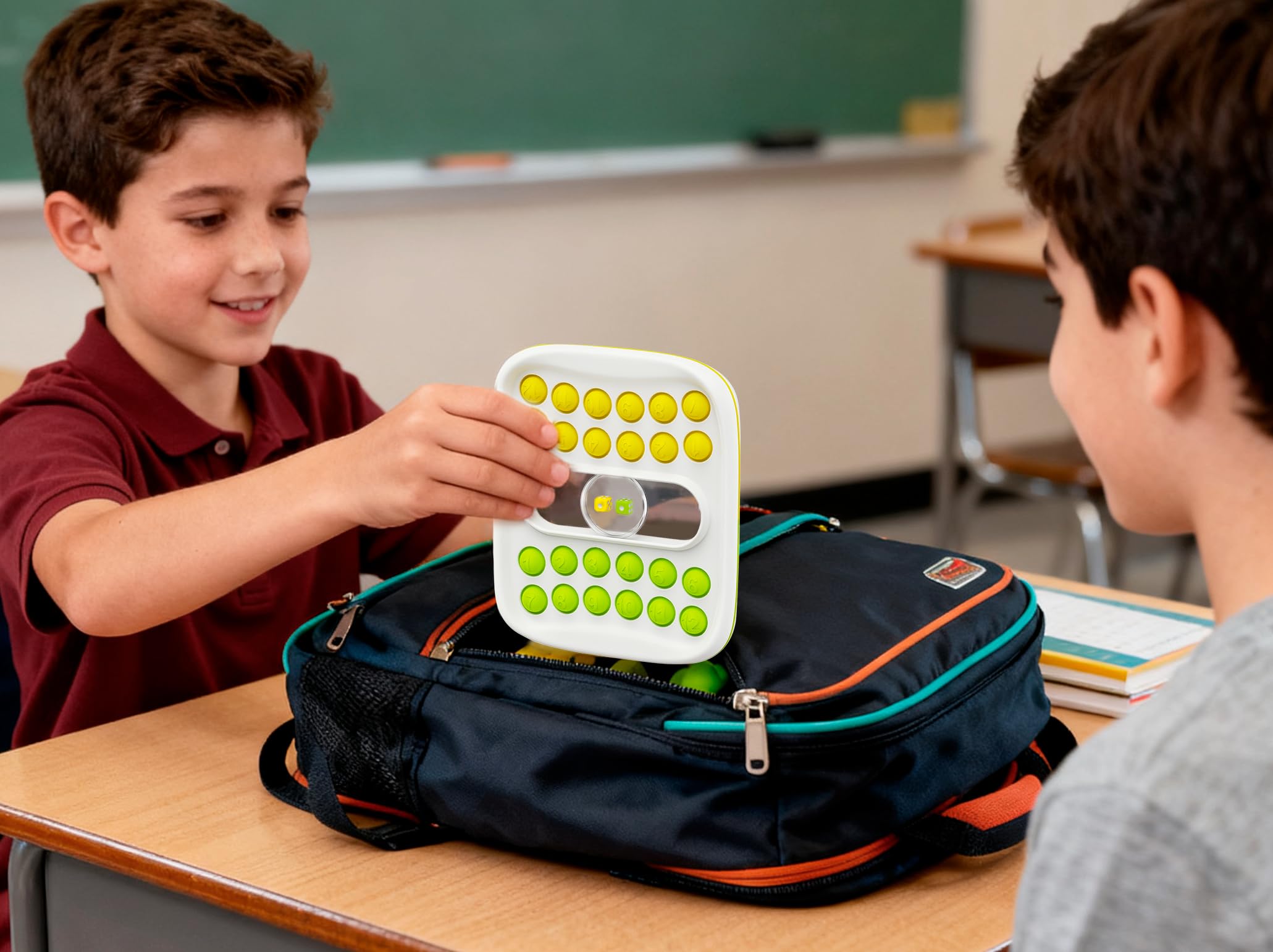 GoBene Math Pop It Dice Game – 2-Player Bubble Pop It Fun for Kids Ages 4-9