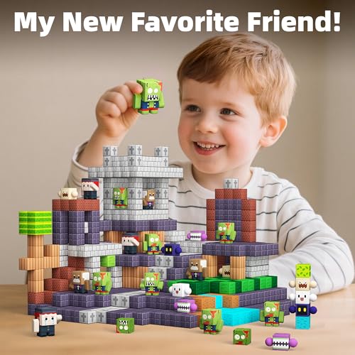 GobiDex 8-Piece Magnetic Figures Playset – Rotatable Monster & Character Toys for Kids