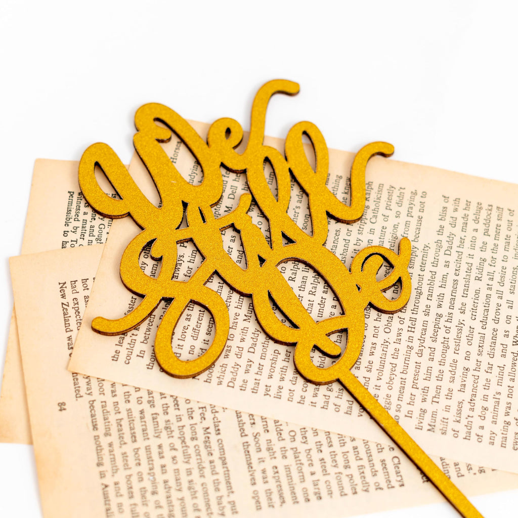 Gold 'We Still Do' Wooden Cake Topper – SOLUXIKA Anniversary and Wedding Decoration