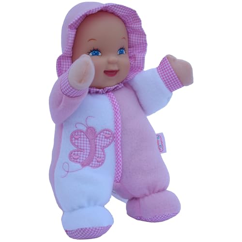 Goldberger Baby's First: 11" Soft & Snuggle Butterfly Doll - Machine Washable, Safe for Infants 0+ Months