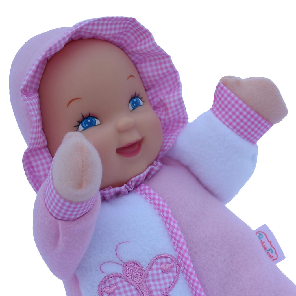 Goldberger Baby's First: 11" Soft & Snuggle Butterfly Doll - Machine Washable, Safe for Infants 0+ Months