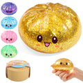Golden Sugar Dumpling Squishy – Viral Bao Bun Stress Relief Toy, 255g