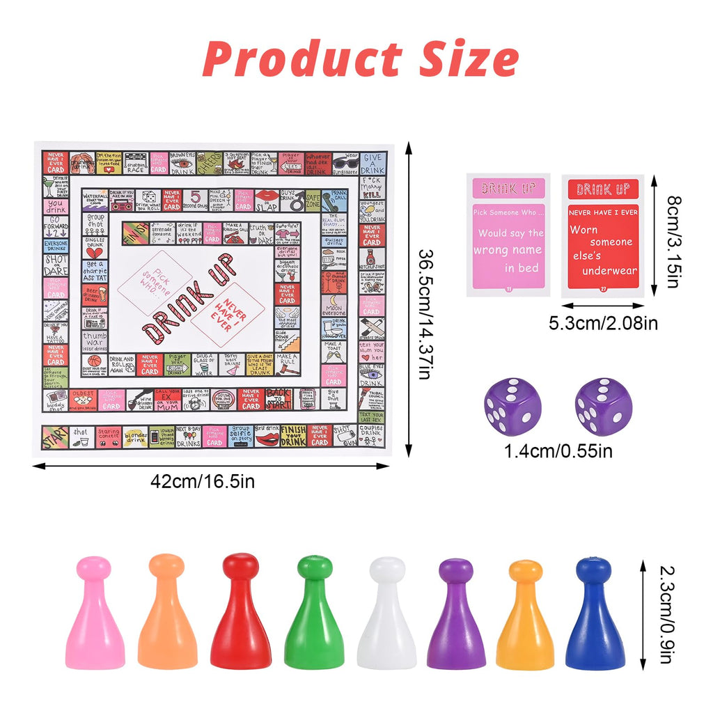 GOLDGE Interactive Party Board Game Mat – Fun for 2–8 Players, Family & Adult Gatherings (First Edition)