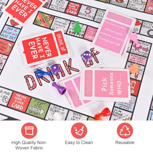 GOLDGE Interactive Party Board Game Mat – Fun for 2–8 Players, Family & Adult Gatherings (First Edition)