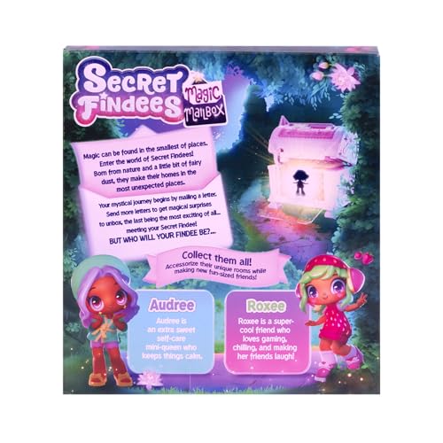 Goliath Secret Findees Magic Mailbox Pink – Includes Audree or Roxee, 10+ Surprises, Ages 4+