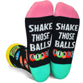 GOLIN Bingo Novelty Socks for Women – Funny Gift for Bingo Lovers with 'SHAKE THOSE BALLS' Print