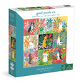 Good Puzzle Co Dogs and Flowers 500-Piece Jigsaw Puzzle – Recycled Materials, 20x20 Inches