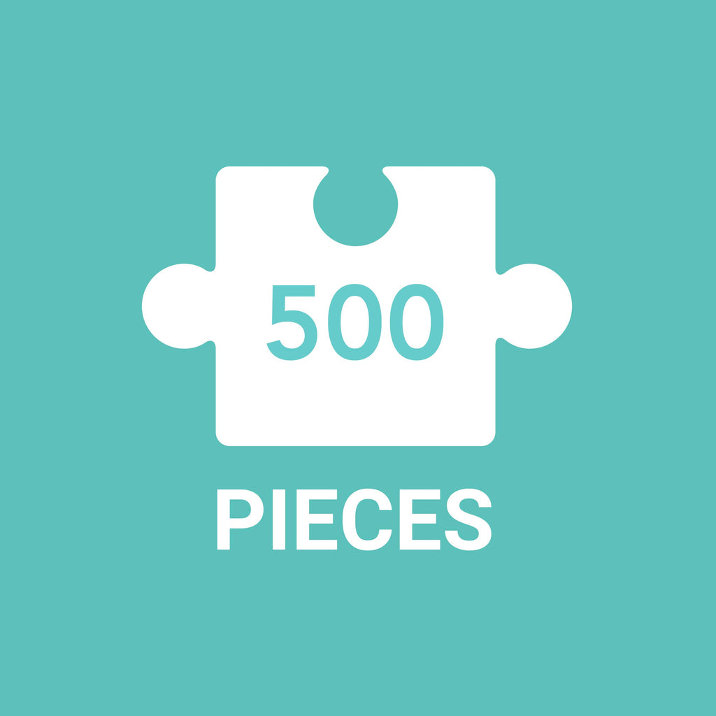 Good Puzzle Co Dogs and Flowers 500-Piece Jigsaw Puzzle – Recycled Materials, 20x20 Inches