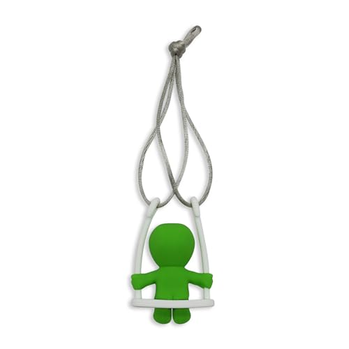 GOOFBALLS Alien Rearview Mirror Swing – Quirky Car Decor for UFO Fans