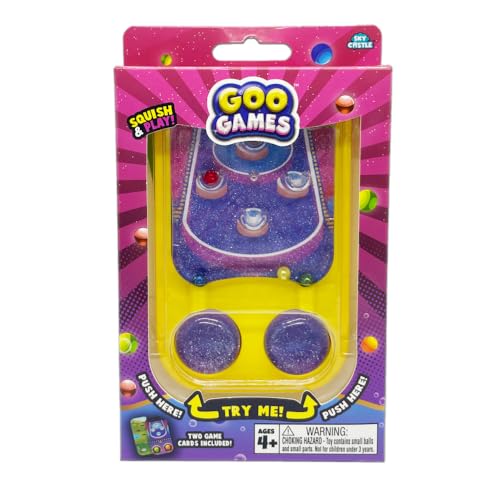 GooGames Arcade Hand-Held Water Game with Glitter, Non-Toxic Travel Toy