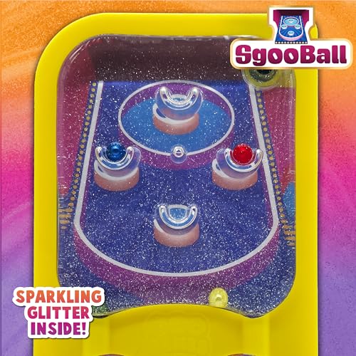 GooGames Arcade Hand-Held Water Game with Glitter, Non-Toxic Travel Toy