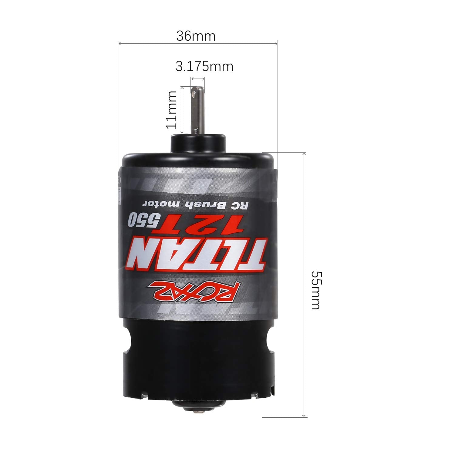 GoolRC 550 12T Brushed Motor with Integrated Fan for 1/10 RC Off-Road Cars