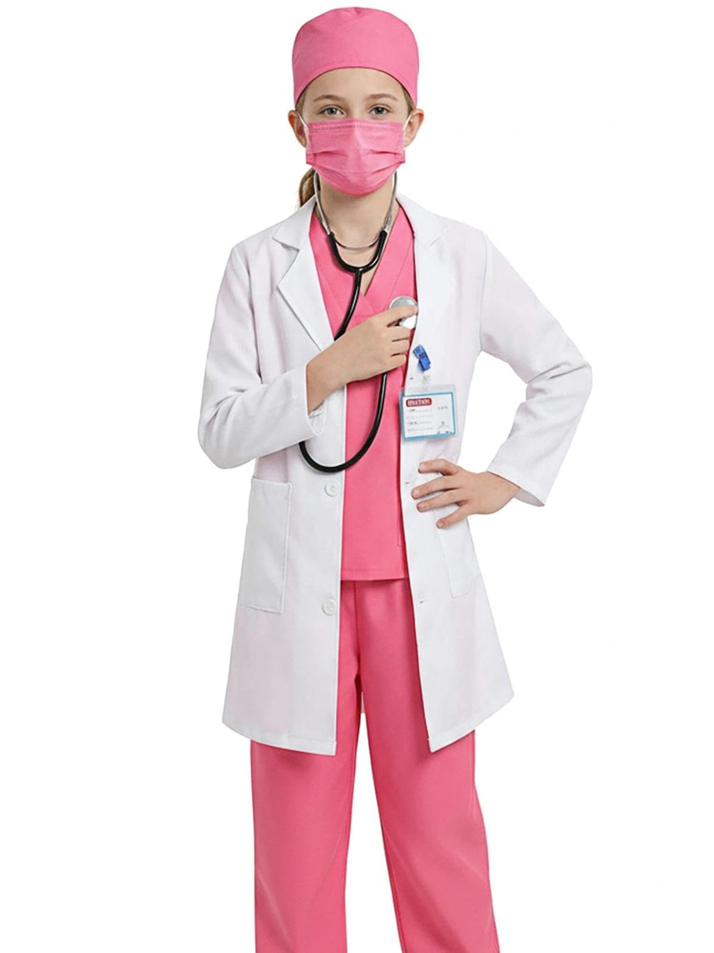 Gorkonpy Kids Doctor Costume – Lab Coat for Toddlers, Boys & Girls, Halloween Dress-Up