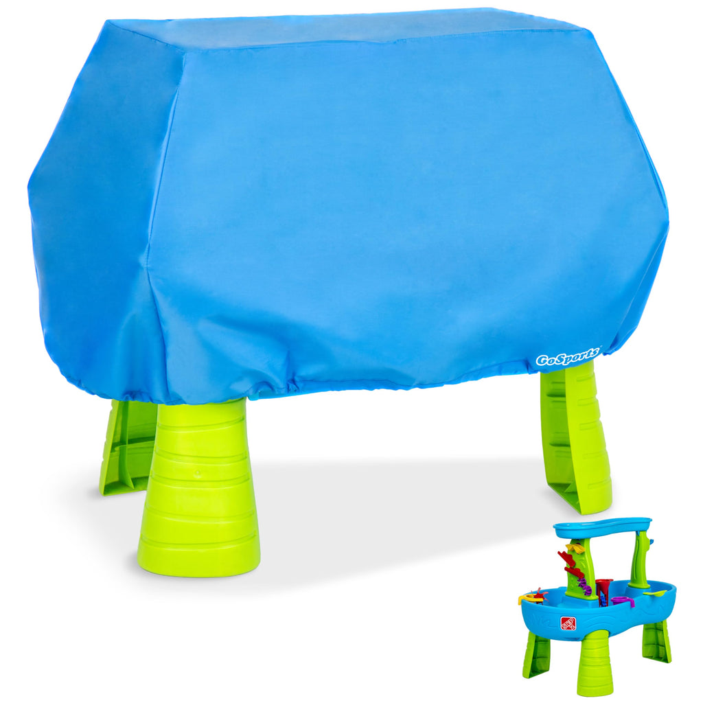 GoSports Universal Kids Water Table Cover - Blue, Waterproof Anti-UV, Fits up to 41x25x34 Inches - Cover Only