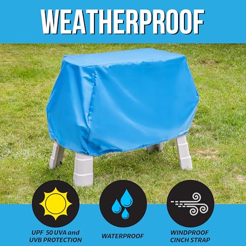 GoSports Universal Kids Water Table Cover - Blue, Waterproof Anti-UV, Fits up to 41x25x34 Inches - Cover Only