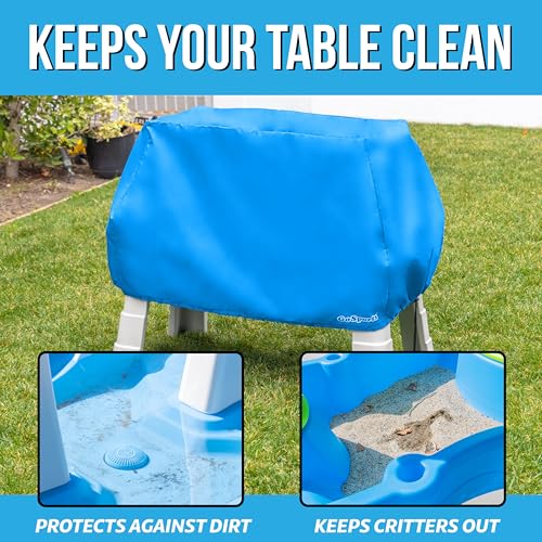 GoSports Universal Kids Water Table Cover - Blue, Waterproof Anti-UV, Fits up to 41x25x34 Inches - Cover Only