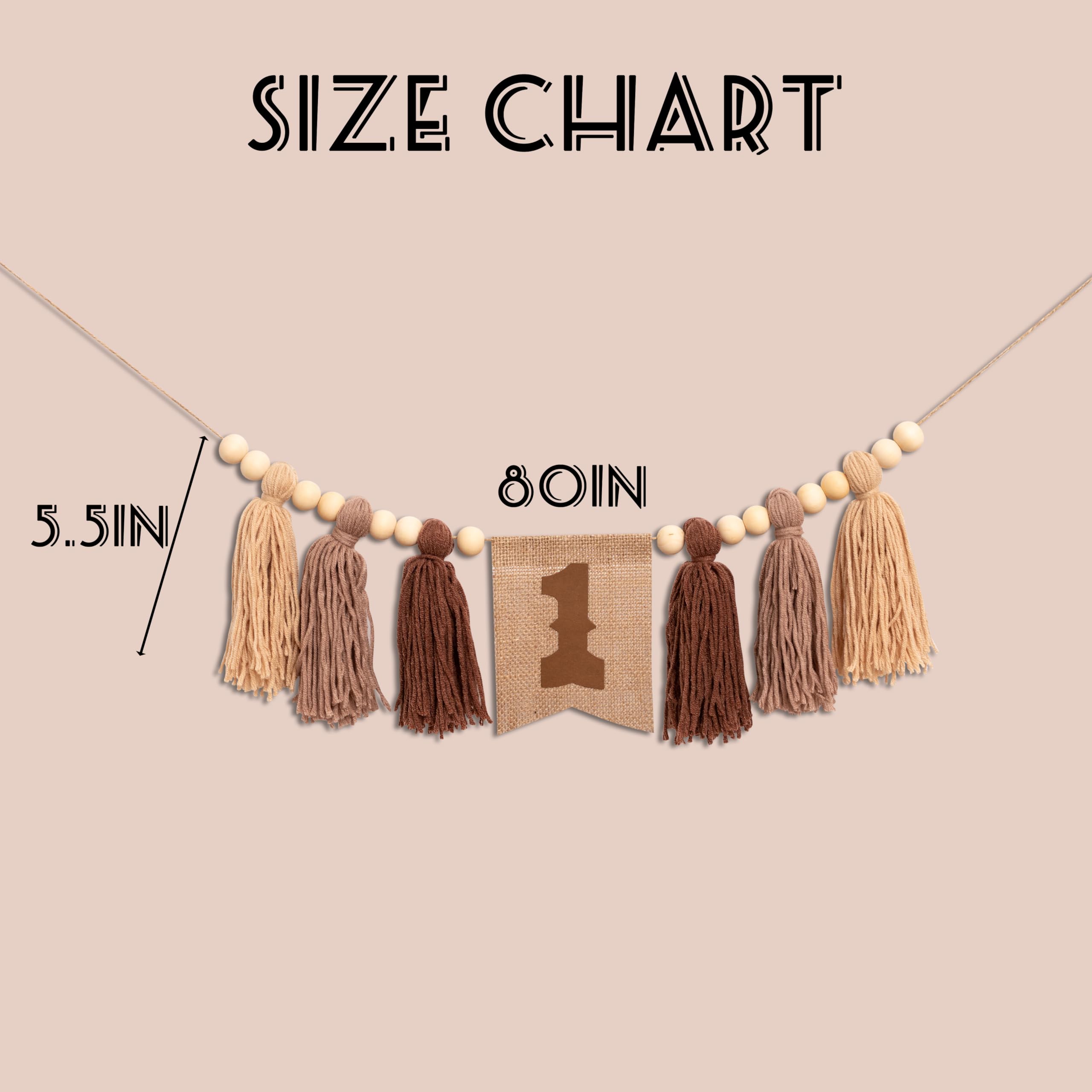 Gostman Cowboy First Birthday High Chair Banner – Brown Cowboy-Themed 1st Birthday Decor for Baby Boy's Highchair