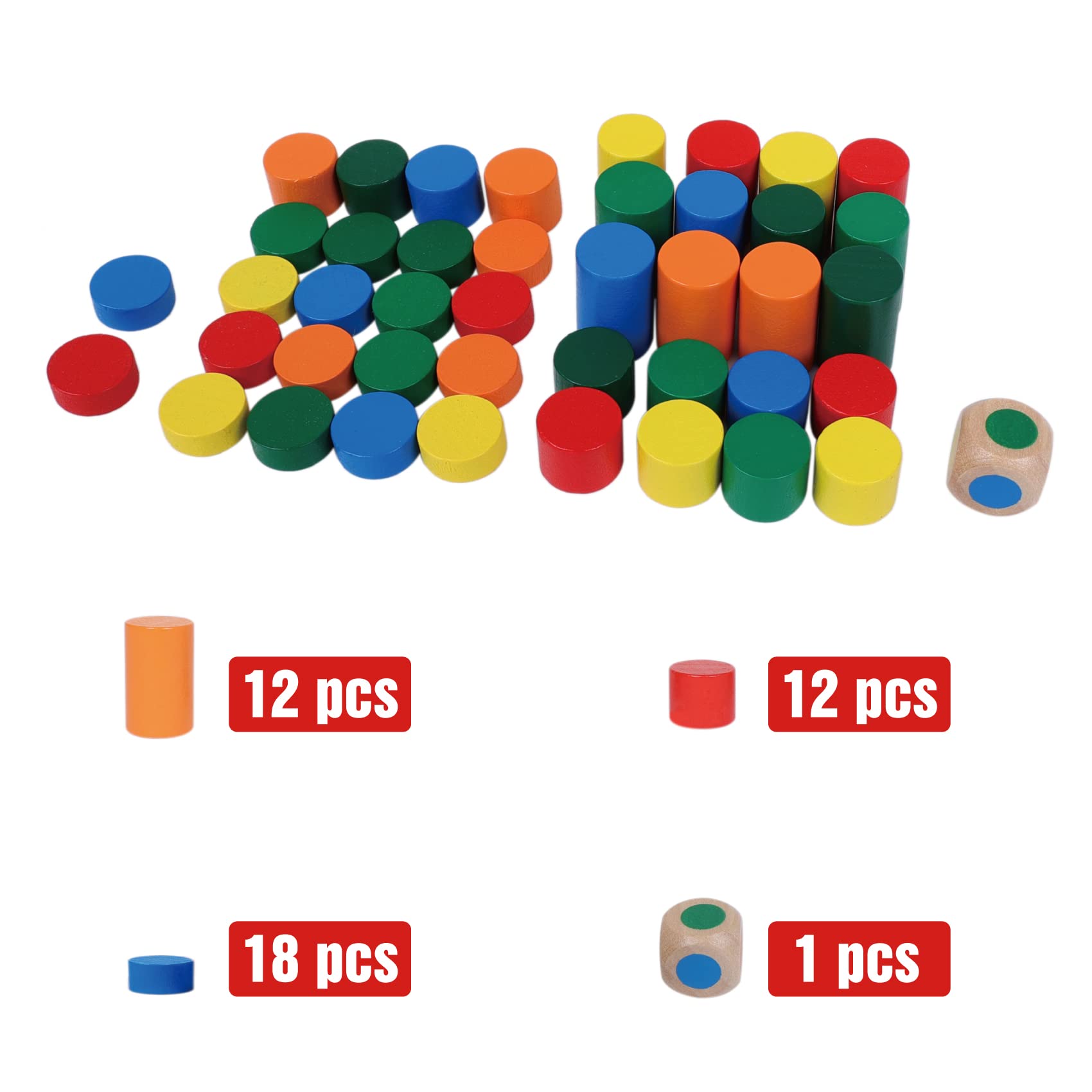 GOTHINK Wooden Balancing Pendulum Game – 42-Piece Montessori Stacking Toy for Kids & Adults