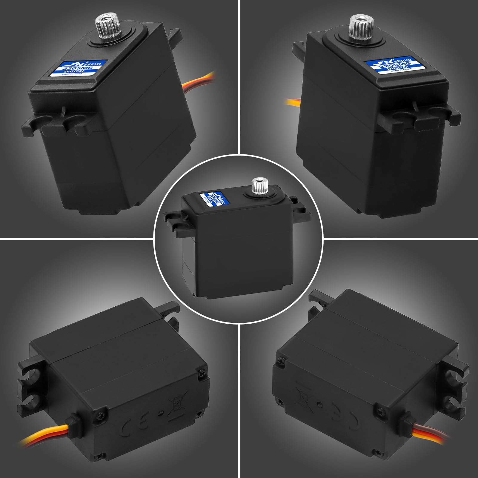 GOUPRC 22G Micro Digital RC Servo with Metal Gears - Upgrade for Hyper Go 1/14 H14BM, MJX, Jetwood, DEERC 14209/14210
