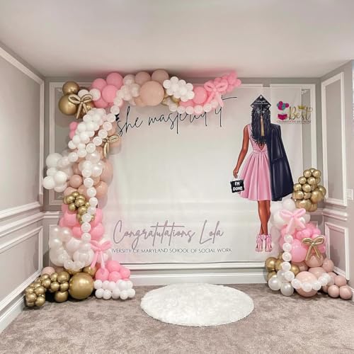 Govpy 100-Pack 6 Inch Pearl White Linking Balloons – Quick Link Tail for Easy Arch, Wall & Garland Decor