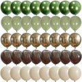 Govpy 60Pcs Sage Green Brown Camo Army Balloons for Woodland Party