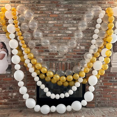 Govpy Clear Quick Link Balloons - 100 Pack 6 Inch Small Bubble Linking Balloons for Balloon Walls, Arches, and Party Decorations