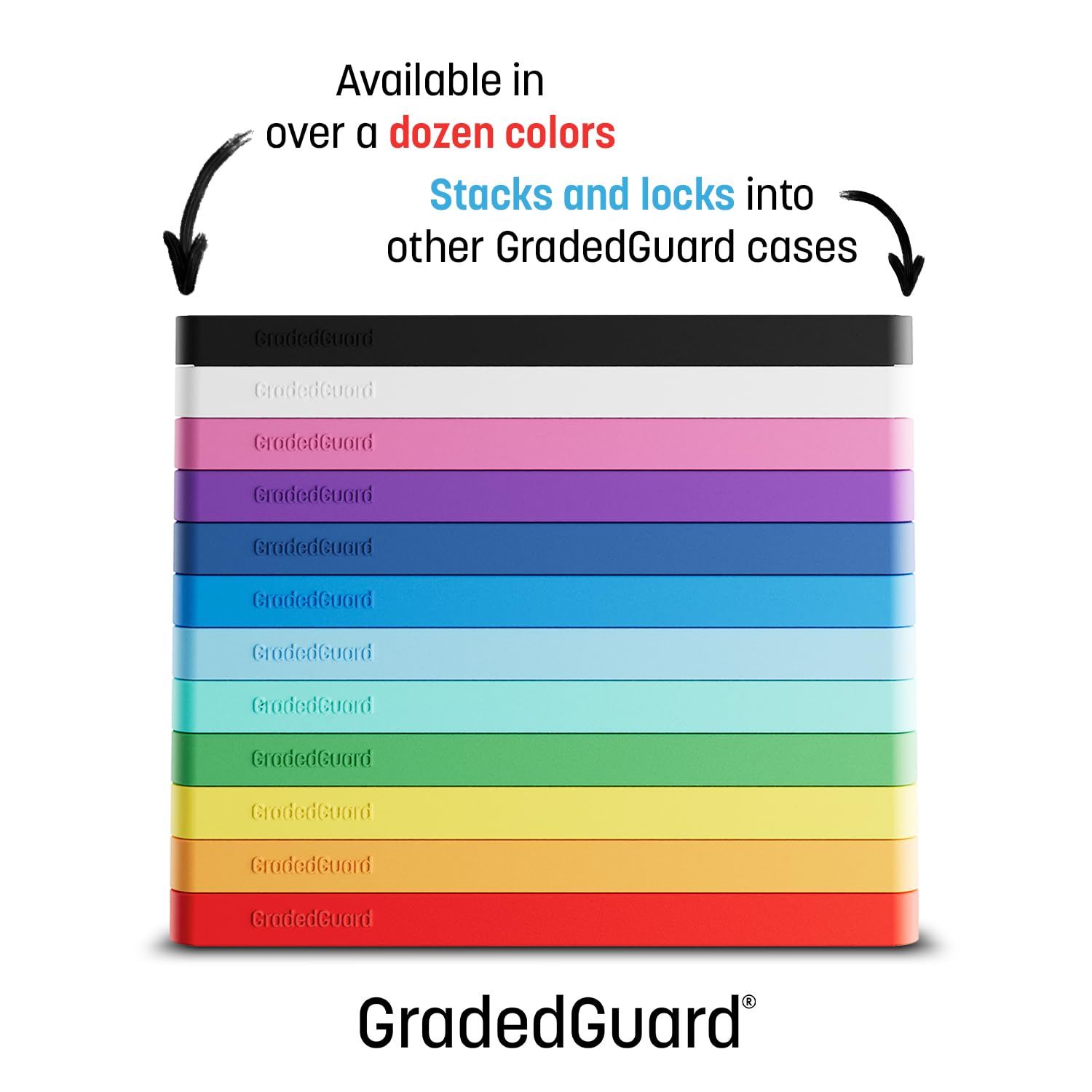 GradedGuard PSA Card Slab Protector Case – Red, Impact-Resistant TPU for Standard PSA Graded Cards