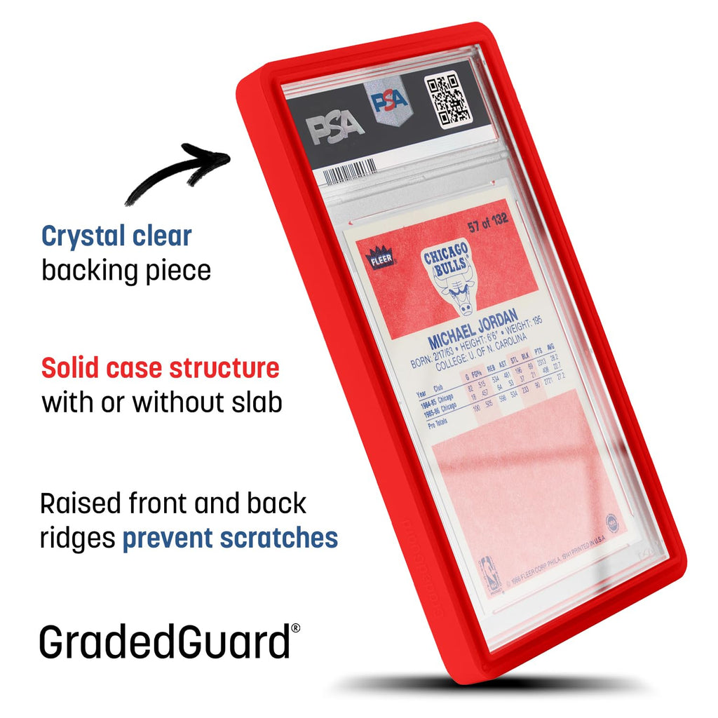 GradedGuard PSA Card Slab Protector Case, Standard Size, Impact Resistant TPU Holder (Royal)
