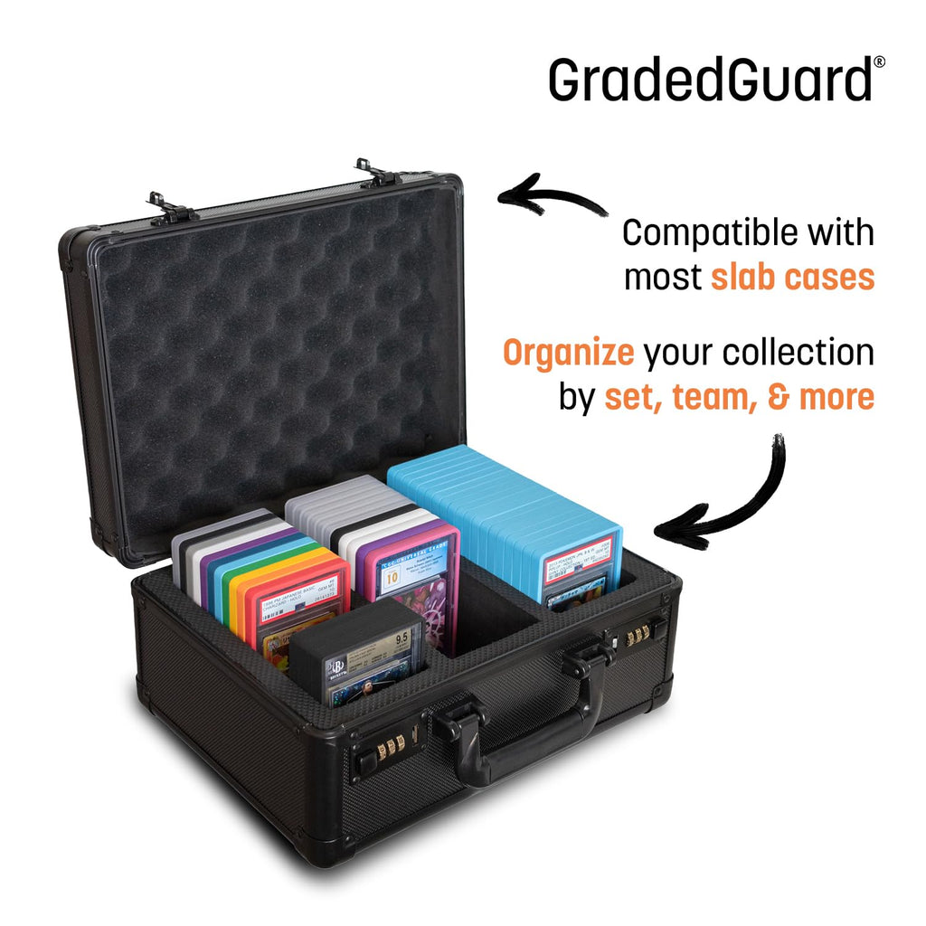 GradedGuard PSA Card Slab Protector Case, Standard Size, Impact Resistant TPU Holder (Royal)