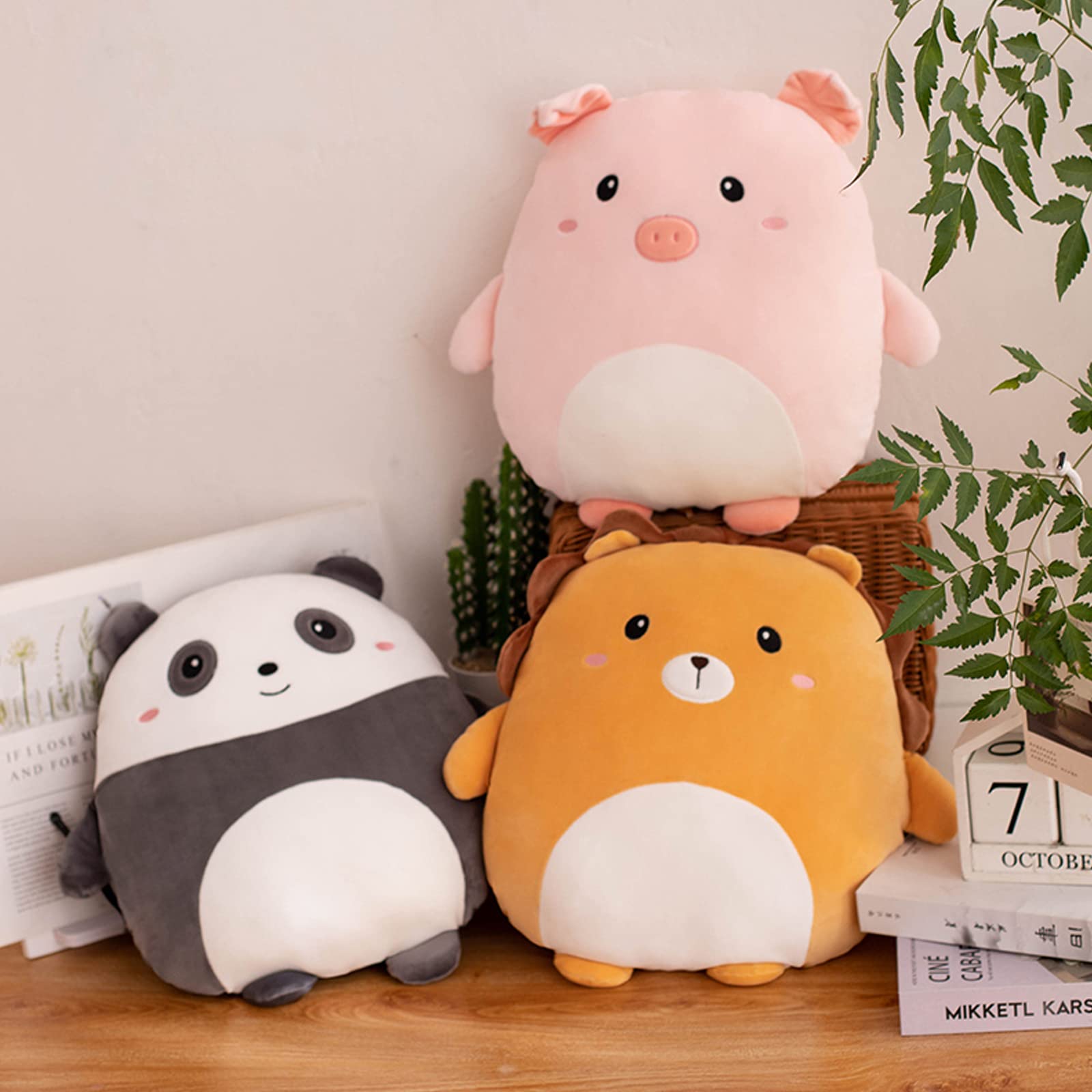 Grafingy 8-Inch Penguin Plush Pillow – Soft Stuffed Animal Toy for Kids, Room Decor, and Gifts