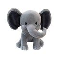 Gray 9-Inch Stuffed Elephant Plush Toy – Soft Polyester Cuddly Companion for Kids