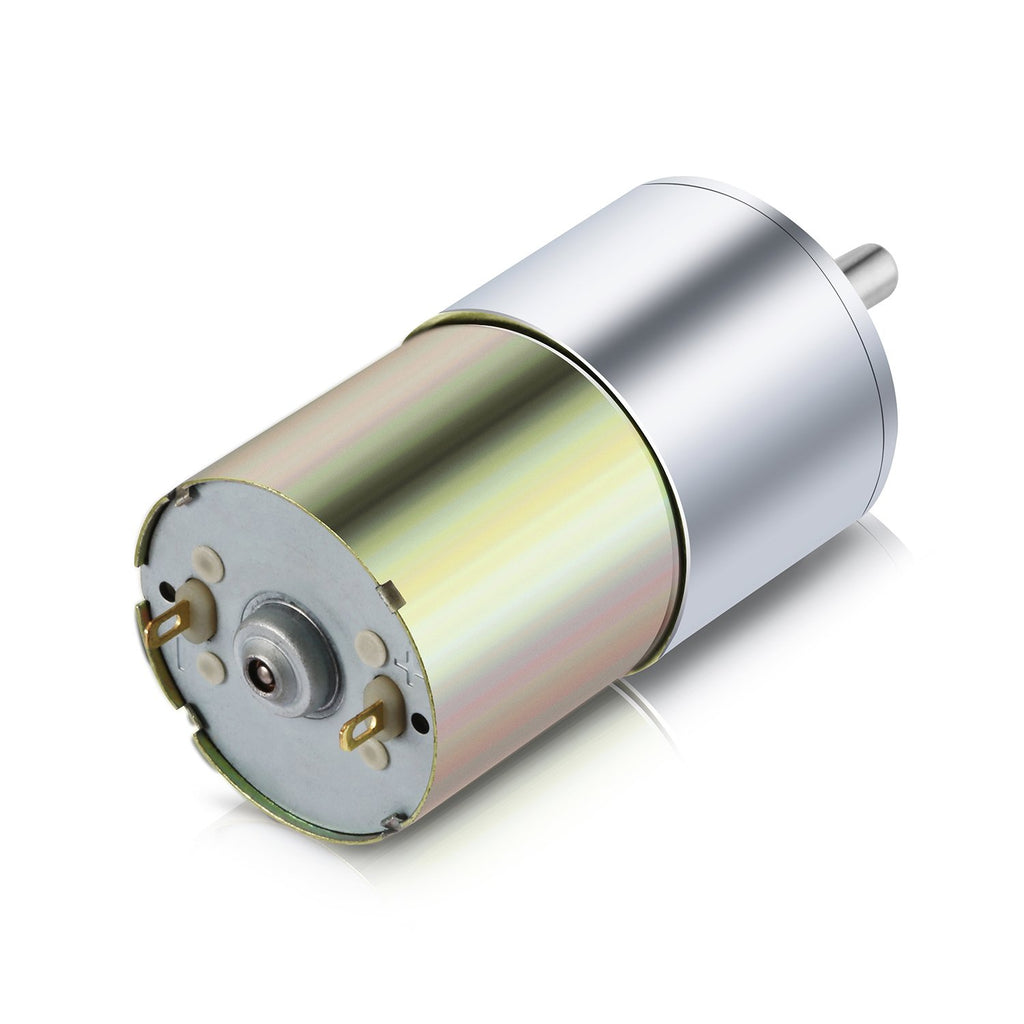 Greartisan DC 12V 200RPM Gear Motor - High Torque Micro Speed Reduction Motor with All-Metal Gears and D-Shaped Output Shaft
