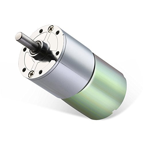 Greartisan DC 12V 200RPM Gear Motor - High Torque Micro Speed Reduction Motor with All-Metal Gears and D-Shaped Output Shaft