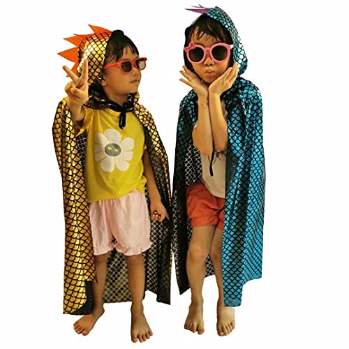 Green Dragon Dinosaur Cape for Kids 3-8 Years – QIAONIUNIU Halloween Costume