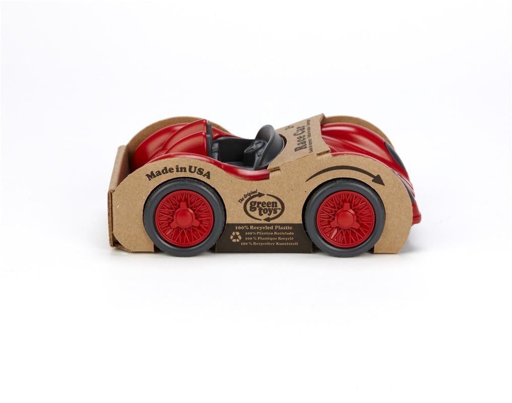 Green Toys Race Car in Red: Eco-Friendly, Recycled Plastic Toy