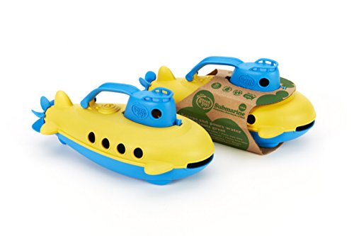 Green Toys Submarine – Eco-Friendly Bathtub Toy, Floating Pouring Boat for Kids 6 Months+