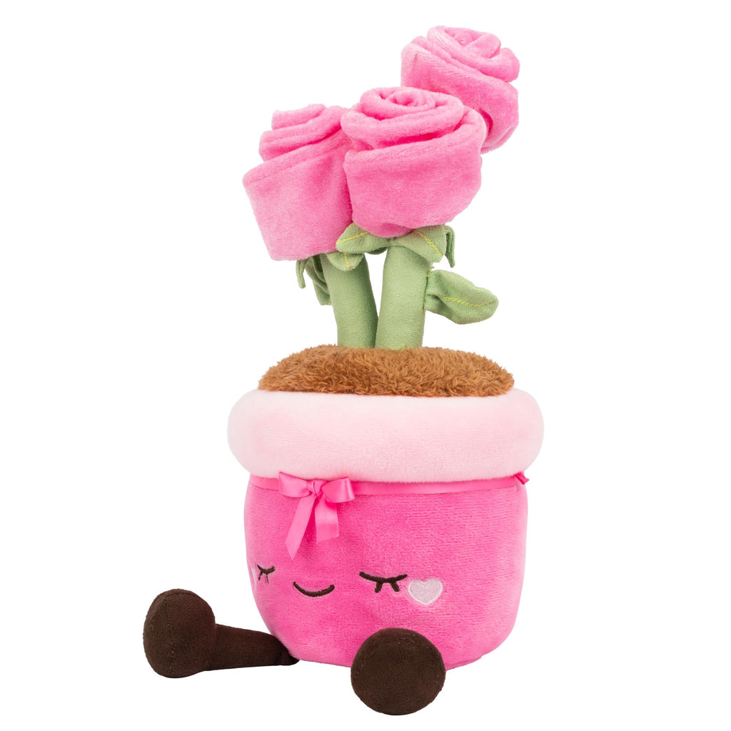 Greenhouse by Russ 12-Inch Roses Plush - Soft Eco-Friendly Plush Toy with Cute Face