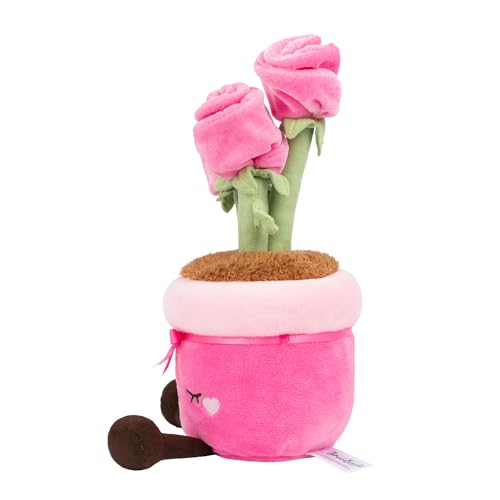 Greenhouse by Russ 12-Inch Roses Plush - Soft Eco-Friendly Plush Toy with Cute Face