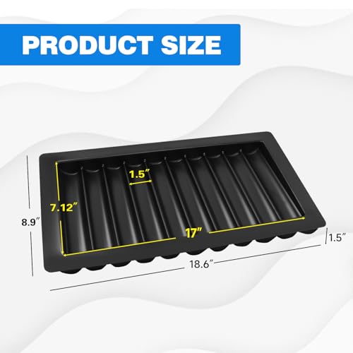 GSE Games & Sports Expert 500-Chip ABS Plastic Poker Tray, Slanted Design for Easy Access
