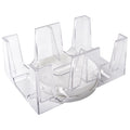 GSE Games & Sports Expert 6-Deck Revolving Canasta Card Tray – 360° Rotating Polycarbonate Holder