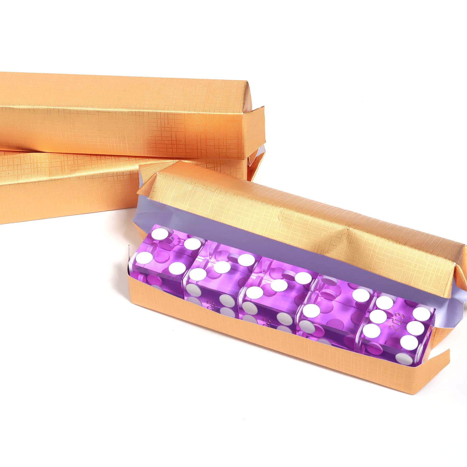 GSE Games & Sports Expert AAA Grade 19mm Pro Vegas Casino Style Craps Dice Set of 5 with Razor Sharp Edges & Serialized Numbers