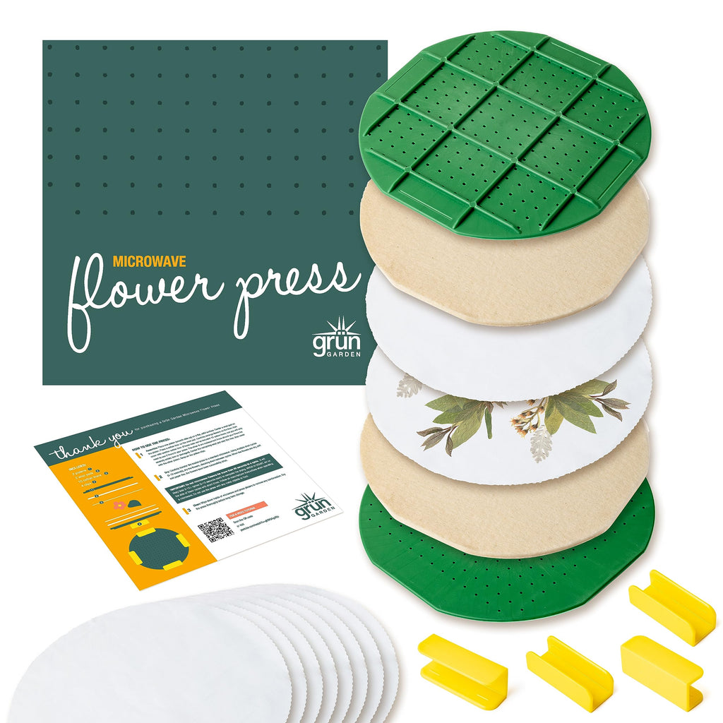 GSM Brands 10-Inch Microwave Flower Press Kit – Fast Drying for Leaves, Plants & Flowers