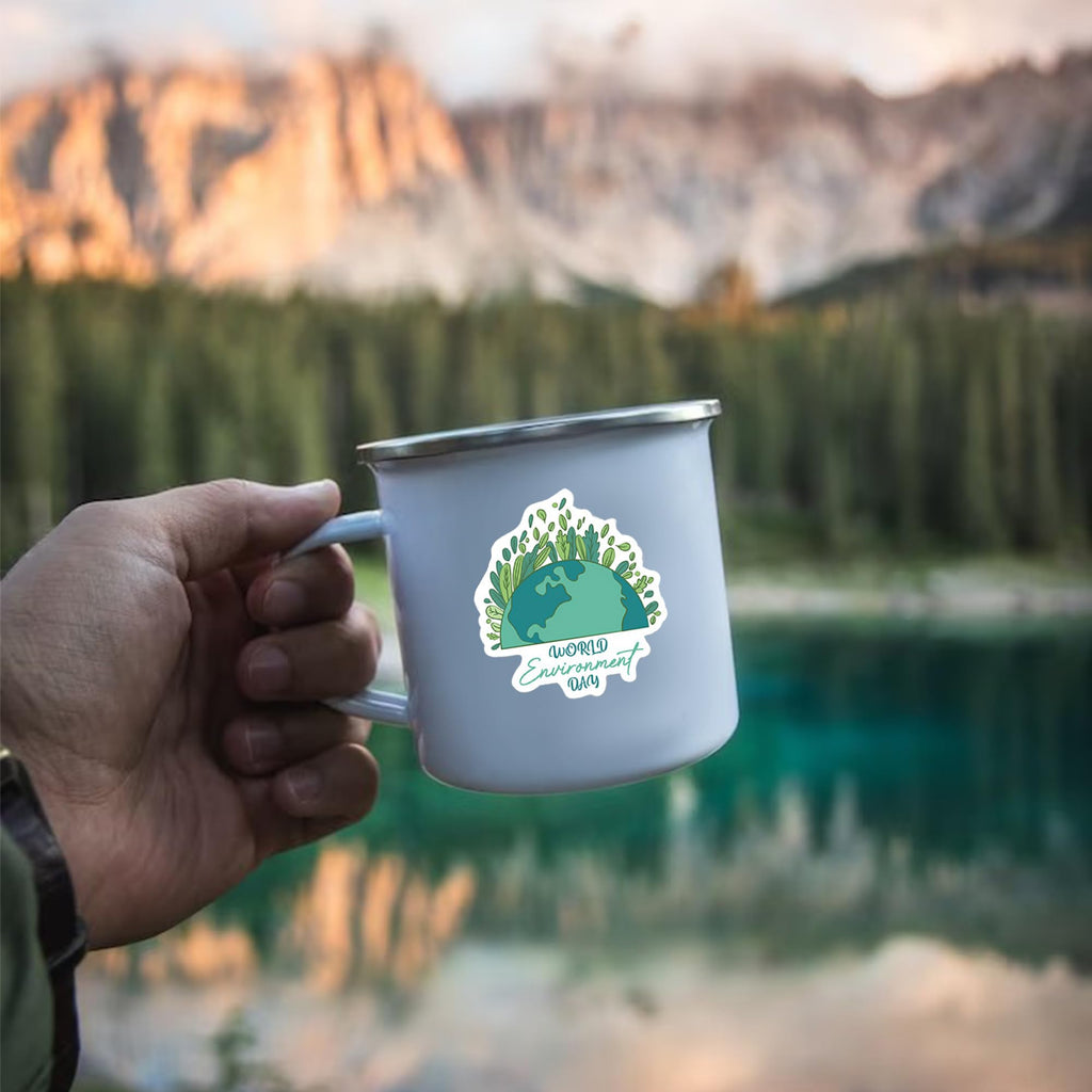 GTOTd 300 Pack Earth Day Vinyl Stickers - Waterproof Nature Decals for Laptops, Water Bottles, and More